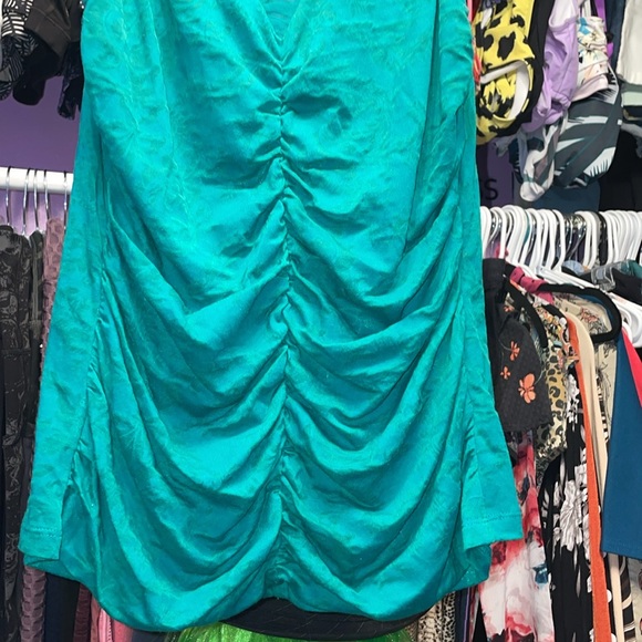 Light green mesh see through tank top fancy front no tag size small - Picture 3 of 7